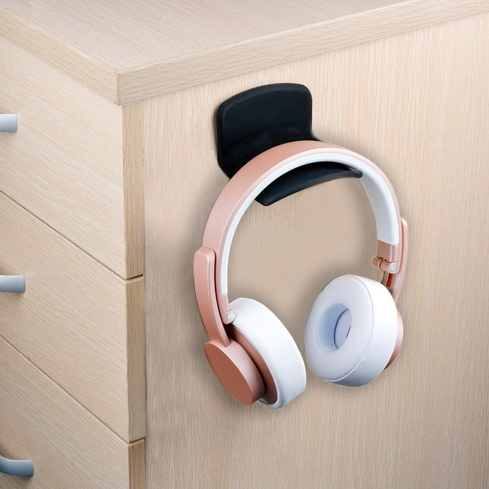 Neetto Headphone Hanger Holder Wall Mount, Headset Hook Under Desk, Universal Stand Headphones