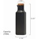 thumbnail image 2 of 2 Pack a Set Ceramic Oil and Vinegar Soy Sauce Maple Syrup Dispenser Bottle Jar for Kitchen 270ml / 9oz (Black), 2 of 4