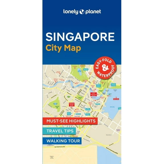 Compact City Planning Maps Lonely Planet Singapore City Map: Durable, Waterproof, Easy-Fold Planning Map with Attractions & Walking Tours, (Paperback)