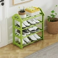 thumbnail image 1 of Tyidzon Shoe Rack for Closet, 4 Tier Shoe Organizer for Closet, Entryway, Garage & Corridor, Sturdy & Durable Shoe Rack for Entryway, Green, 1 of 6