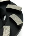 thumbnail image 2 of Benchmark Abrasives 4” Threaded Swirl Type Grinding Cup Wheel for Angle Grinder with 5/8"-11 Arbor Hole Use on Concrete, Granite, Marble, Masonry, Natural Stone (4”), 2 of 3