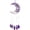 C, variant on FENGGHAO Amethyst Moon Window Hanging Natural Stone Rainbow Maker Suncatcher For Home Garden Good Luck Decor