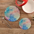 thumbnail image 2 of Marble Texture 2 Pack Pot Holders Trivets, Heat Resistant Hot Pads for Kitchen Table Decoration Trivets for Hot Dishes/Pot/Bowl/Teapot/Kitchen Hot Pads Trivets, 7" + 9.45", 2 of 7