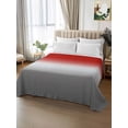 thumbnail image 2 of Red Gray Ombre Flat Sheets Only Twin XL Size, Soft Breathable Bed Top Sheets for Mattress, Modern Gradient Abstract Art Luxury Bedding Flat Sheets for Home Hotel Bedroom Bed Protection, 2 of 9