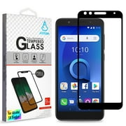 Alcatel 1X Evolve, Ideal Xtra (5059R) Premium Shockproof 3D Tempered Glass LCD Screen Protector FULL COVERAGE Guard 9H Curved for Alcatel 1X Evolve, Ideal Xtra /5059R