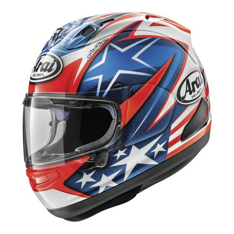 Arai Corsair-X Nicky-7 Motorcycle Helmet (M2015) Red/White/Blue LG