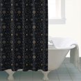 thumbnail image 4 of Dark Blue Celestial Pattern Shower Curtain 72"x84" ,Bathroom Decorative Shower Curtains Set with 12 Hooks,Modern Waterproof Washable Shower Curtain, 4 of 6