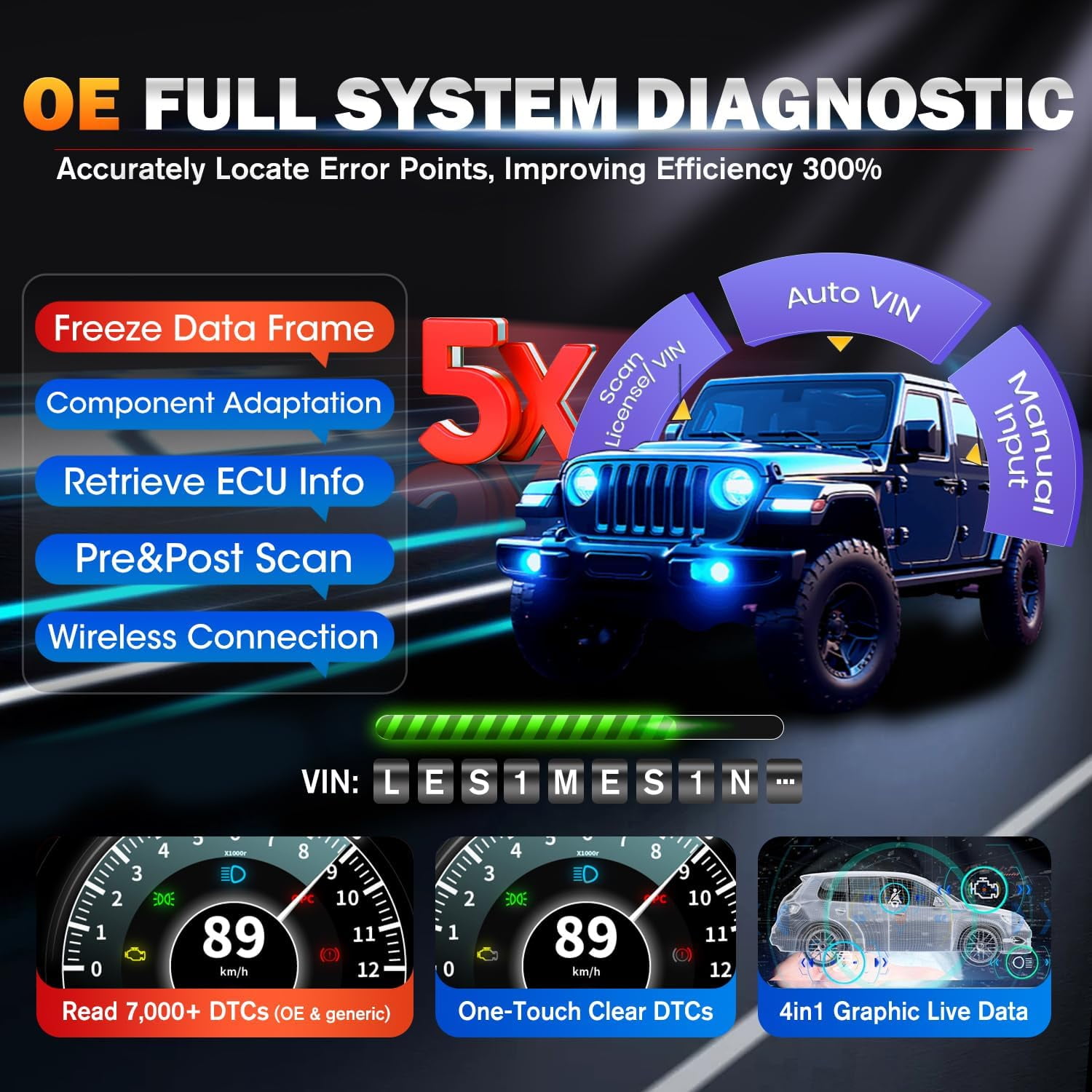 Autel  Scanner MaxiCOM MK900BT, 2026 MK900-BT V2.0 Bidirectional Vehicle Diagnostic Tool, 8in up of MK900 MX900 MK808S MK808BT , 3000+ Active Tests, 40+ Service, CAN-FD&DOIP