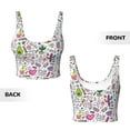 thumbnail image 5 of Xecao Fun Animal with Unicorn for Sports Bra with Removable Pads, Crop Tank Top Design, Women's Longline Sports Bra - Non-Wired - X-Large, 5 of 9