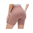 thumbnail image 4 of Franhais Womens Yoga Short Leggings Fitness Running Gym Shorts Solid Sports Active Pants, 4 of 7