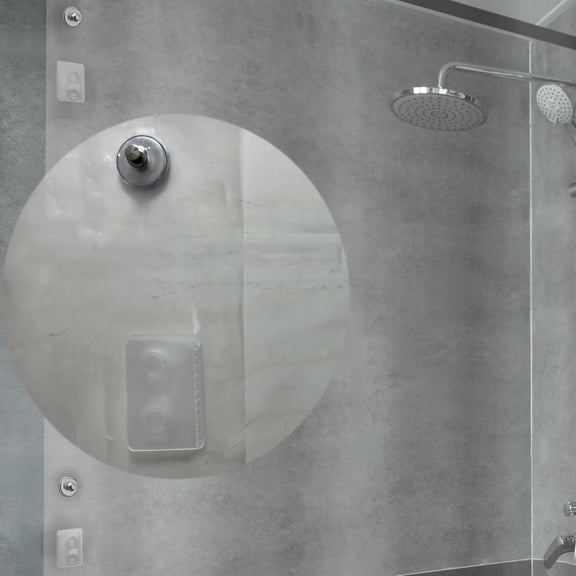 Shower Curtain Liner with Side Suction Cups & Magnets Splash Guard Kit to Keep Closed to Wall, 8G Heavy Duty Clear Shower Curtain for Bathroom, 72x72