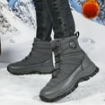 thumbnail image 2 of CAICJ98 Winter Boots for Women Mid-Calf Boots 2025 New Cotton Walking Shoes Waterproof High-top Non-slip Women Snow Boots (Grey,Size 8.5), 2 of 5