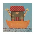 thumbnail image 1 of Trademark Fine Art 'Two Giraffes On The Ark' Canvas Art by Beverly Johnston, 1 of 3