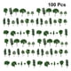 thumbnail image 5 of 100 piezas árboles modelo árbol artificial plantas falsas decorativo realista planta verde parque paisaje diseño paisaje en miniatura paisaje patrón aleatorio, 5 of 5