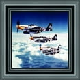 thumbnail image 3 of Historically Yours P-51 Mustang Fighters, Aviation Picture Frame, 10x10 8516, 3 of 6