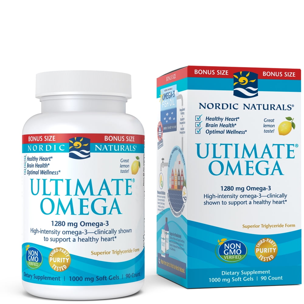 Nordic Naturals Ultimate Omega Softgels, 1280 Mg, 90 Ct