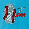thumbnail image 3 of Wild Bobby, Baseball Fingerprint It's In My DNA, Sports, Women Tri-Blend Racerback Tank Top, Vintage Turquoise, X-Large, 3 of 5