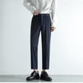 thumbnail image 5 of Japanese Korean Style Men's Summer Suit Pants Versatile Solid Color Casual Trousers for Fashion Comfort Men's Comfortable Lightweight Hiking Pants Kids Pull On Sweatpants, 5 of 6