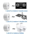 thumbnail image 3 of Cinta de sellado de PVC para baño, baño, inodoro, cocina, cinta de masilla, autoadhesiva, impermeable, pegatina de pared, cintas a prueba de moho, 1 rollo, 3 of 5