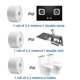 thumbnail image 2 of 1 rollo de cinta de sellado autoadhesiva impermeable de PVC, cinta de calafateo para borde de fregadero de cocina a prueba de aceite, pegatinas de pared para esquina de baño y inodoro, 2 of 5