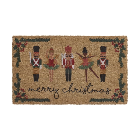 My Texas House Multicolor Nutcracker Ballet Outdoor Coir Doormat, 18" x 30"
