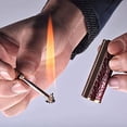 thumbnail image 2 of Faithtur Vintage Keychain Kerosene Lighter Creative Metal Survival Tool, 2 of 6