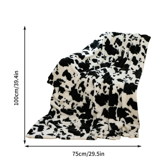 Antqov Throw Blanket, 30x39" Super Soft Lightweight Colorful Cow Printed Fleece Blanket Breathable Warmer Blankets for All Seasons Couch, Bed, Sofa & Office Supplies