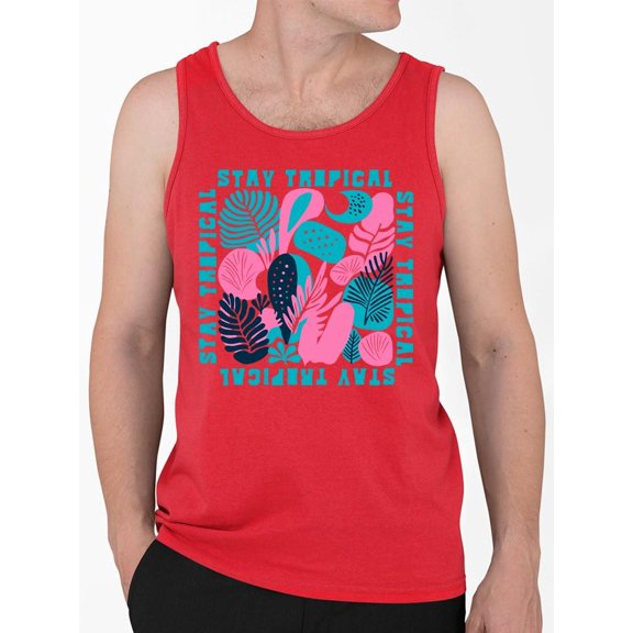 Stay Tropical Graphic Shirt Tank Top Men's