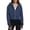 Navy, variant on Holzkary Women's 2025 Zip Up Y2K Hoodies Womens Zip Up Hoodie Cropped Sweatshirts Thumb Hole Jackets Cropped Casual Long Sleeve Sweatshirts Fall Spring Track Jackets with Pockets Black L