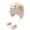 khaki, variant on Furry Soft Ear Bear Hat White Headwear for Women Winter Cycling Climbing Skiing Furry Bear Hat Thick Lining