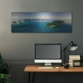 thumbnail image 5 of Luxe Metal Art 'Seychelles - Mahe from the sky' by Luxe Portfolio, Metal Wall Art, 48"x16", 5 of 9