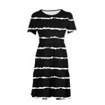 thumbnail image 6 of Clearance! Erwazi Summer Casual Dresses for Women Swing Short Sleeve T Shirt Dresses Tiered Flowy Beach Mini Dress with Pockets, 6 of 6