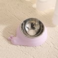 thumbnail image 2 of Tilted Stainless Steel Cat Food Bowl Non-Slip Base Raised Neck Protection Design Anti-Vomiting Pet Feeder Bowl for Small Dogs Cats Durable Pet Supplies, 2 of 3
