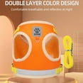 thumbnail image 4 of Pet Harness and Leash Set, No Pull Soft Mesh Pet Harness, Reflective  and Breathable Adjustable Puppy Vest for Small Medium Large Dogs, Cats, Orange  x-Large Size, 4 of 9
