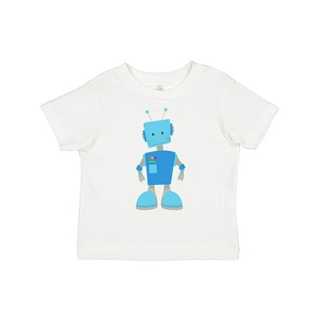 

Inktastic Cute Robot Funny Robot Silly Robot Blue Robot Gift Toddler Boy or Toddler Girl T-Shirt