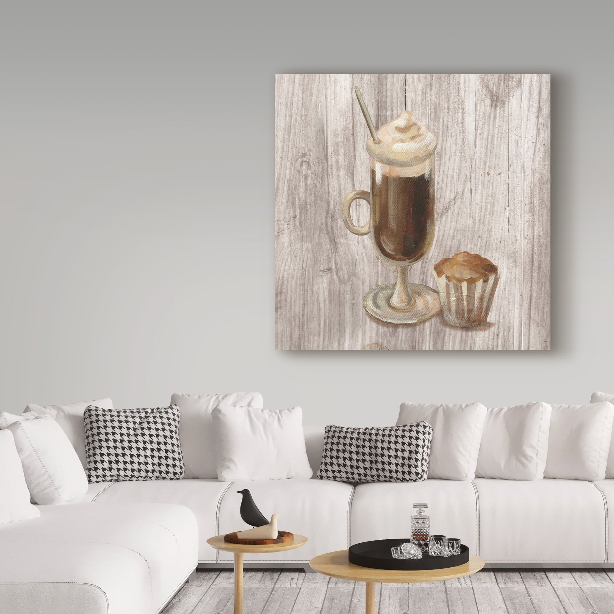 Trademark Fine Art 'Coffee Time V on Wood' Canvas Art by Silvia Vassileva