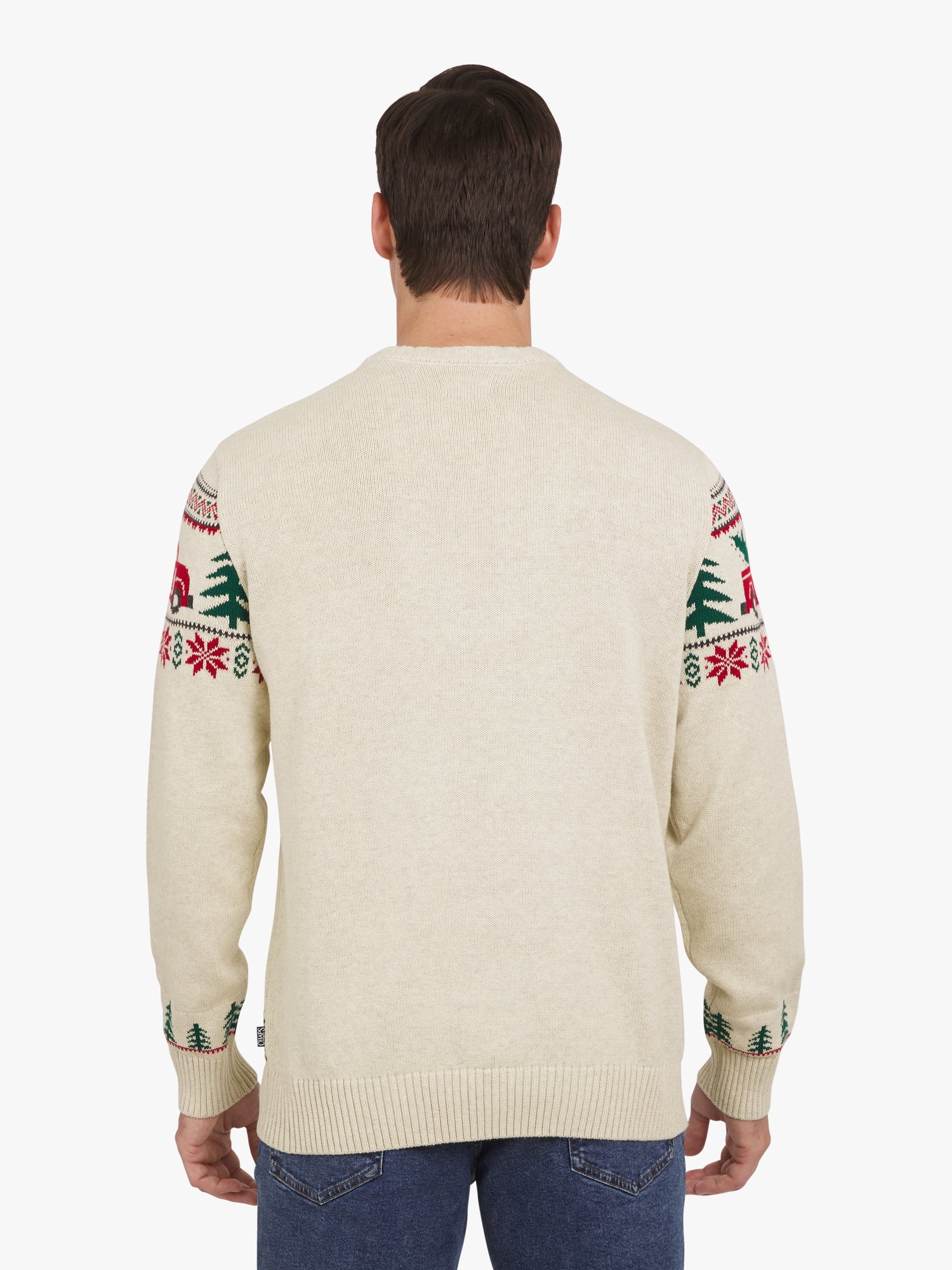 Chaps Men's & Big Men's Cotton Holiday Fairisle Crewneck Sweater, Sizes S-3XL