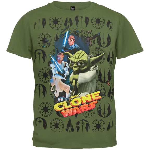 Star Wars - Clone Wars Symbols Youth T-Shirt - Youth Medium