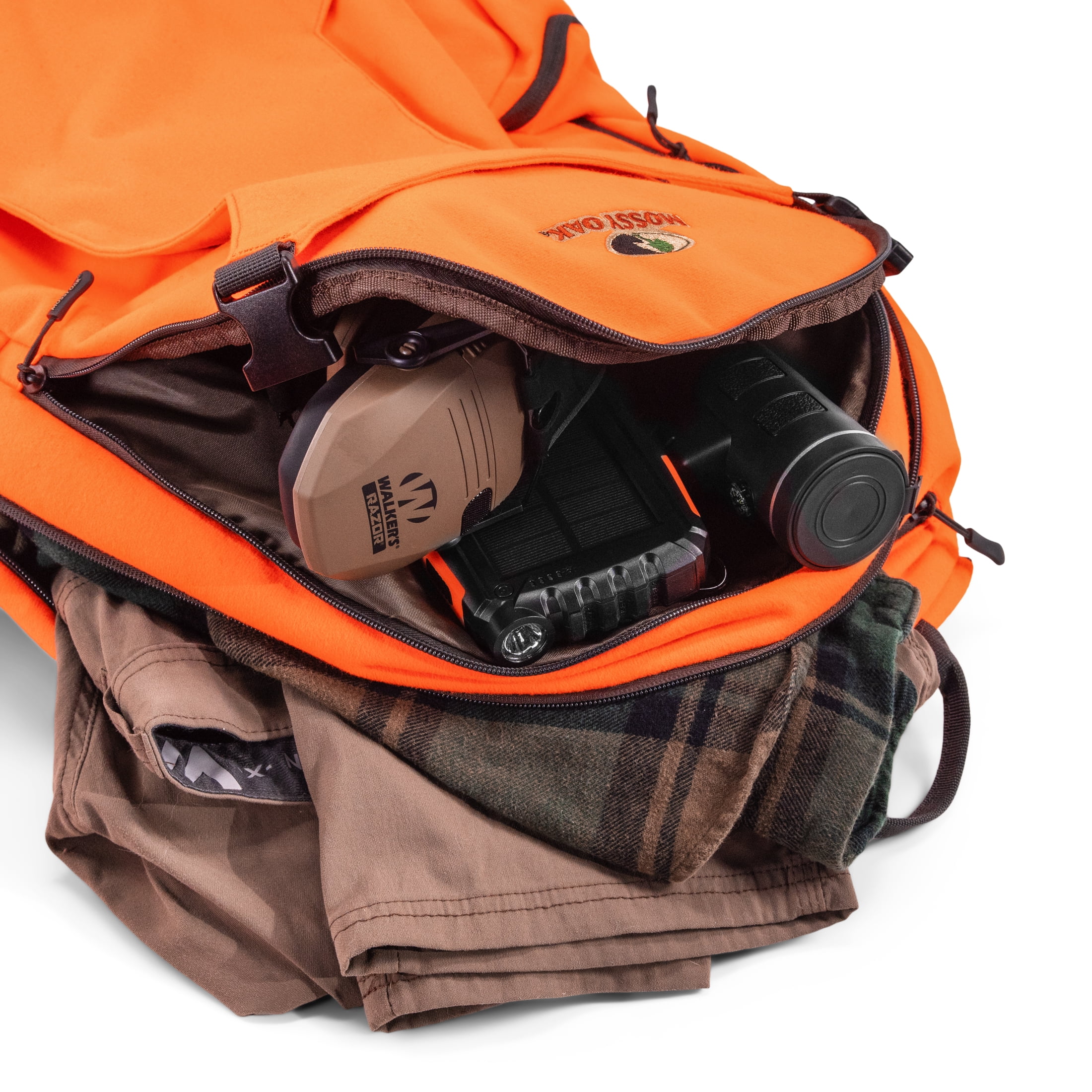 Mossy Oak 29L Hunting Backpack, Unisex, Blaze Orange