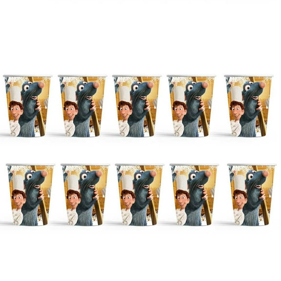 Ratatouille Birthday Party Supplies Cups Tableware Disposable Paper Mouthwash Drinking Cups