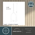 thumbnail image 6 of Milano Satin Nickel Mini Pendant Ceiling Light Amber Red Glass, 6 of 6