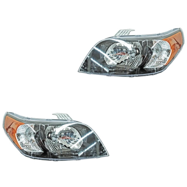 Par de FAROS G3 2008 al 2009 CHEVROLET Generica Producto Nuevo Color Negro