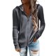 thumbnail image 1 of Suéter con capucha para mujer, chaqueta de punto informal, sudadera con capucha y cremallera, 1 of 2