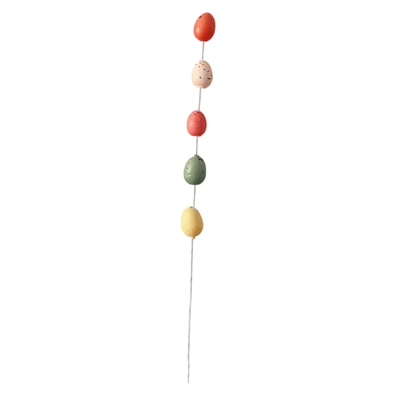 FXMLRLK Easter Egg Pick,1 Pack Artificial Easter Egg Stem Colorful Easter Egg Decorations for Easter Home Decor Centerpiece Flower Arrangement, Colorful 38cm