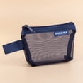 thumbnail image 6 of Reusable Portable Storage Bag Mesh Fabric Mini  Toiletry Bag Triangle Mesh Wallet Cosmetic Bag Travel Grid Bag ORANGE 3D TYPE, 6 of 8