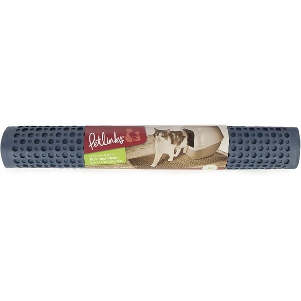 Petlinks Purrfect Paws Multipurpose Rubber Litter Mat for Cats