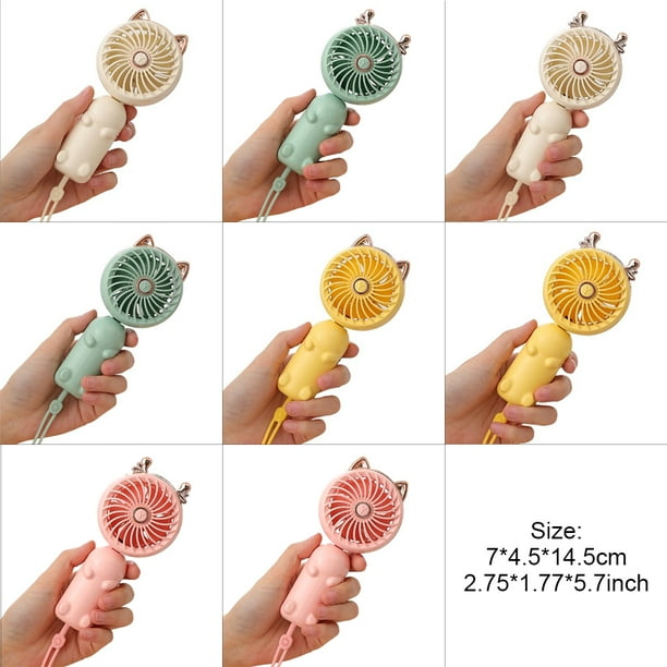 Household Hotel Desktop Fan Handheld Mini Fans Living Room Plastic