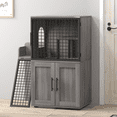 thumbnail image 5 of Cat Litter Box Enclosure with Platform, Double Layer Hidden Cat House Furniture, Modern Indoor Cat Villa with Ladder, Kitty Washroom Cabinet for Indoor Cats, 5 of 11