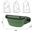 thumbnail image 1 of Monedero De Nylon Para Caminar Y Correr Al Aire Libre Monedero Para Correr A Prueba De Salpicaduras De Ocio Multifuncional - Negro, 1 of 2