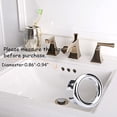 thumbnail image 6 of SeekLGT Bathroom Basin Overflow Cover Silver Mesh Ring Sink Trim for Ceramic Washbasin Artistic Overflow Hole Cap for Kitchen 1PC, 6 of 7